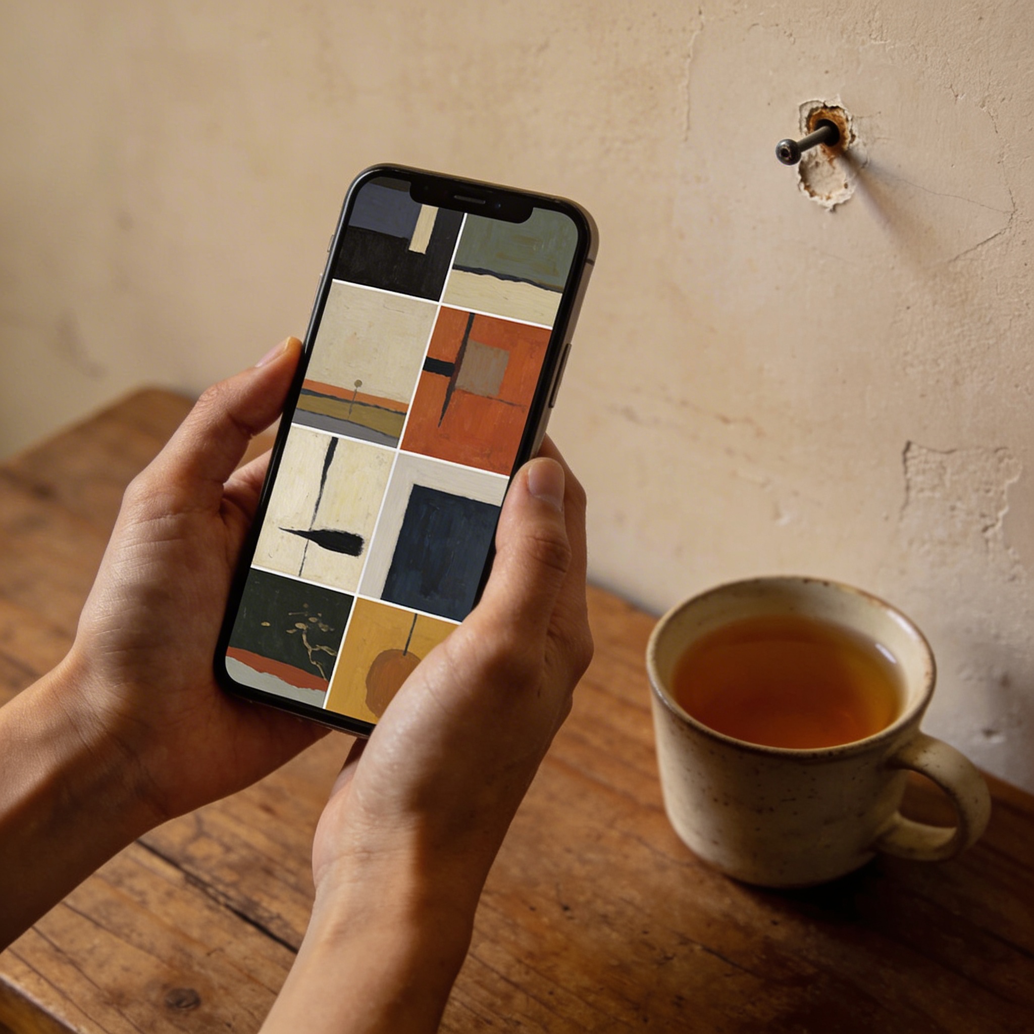 Browsing paintings on the Wishanart website