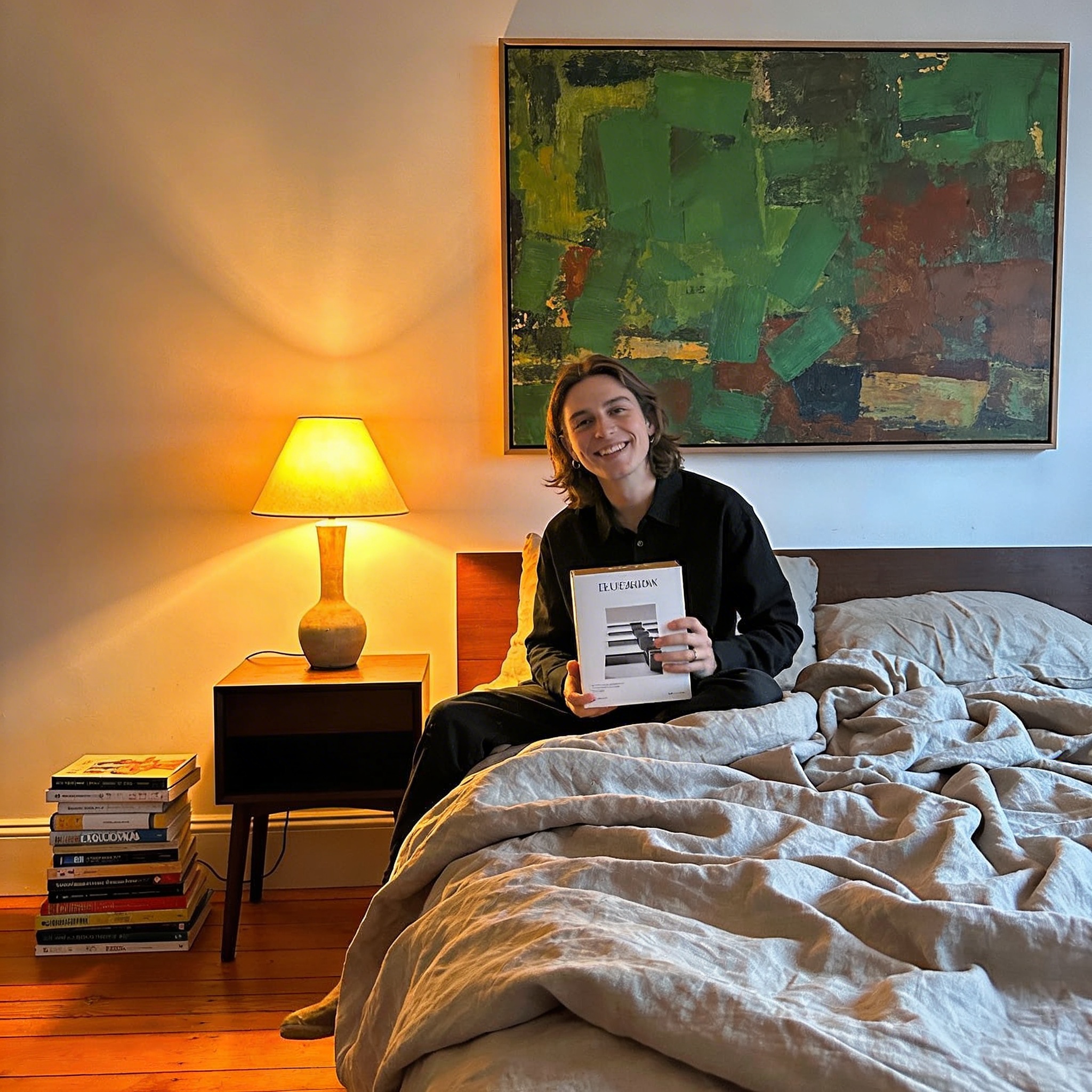 Painting in a Brooklyn apartment